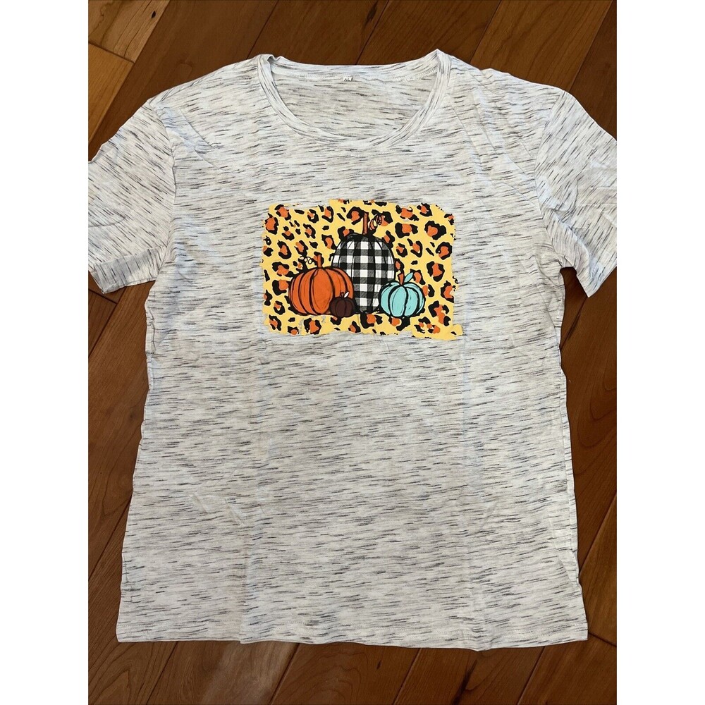 Fall T Shirt  Size XL Halloween Pumpkins